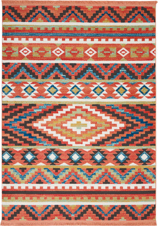 Tribal Decor TRL04 Orange Area Rug by Nourison 5'3'' X 7'6''