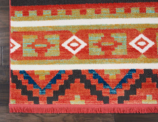 Tribal Decor TRL04 Orange Area Rug by Nourison Corner Image