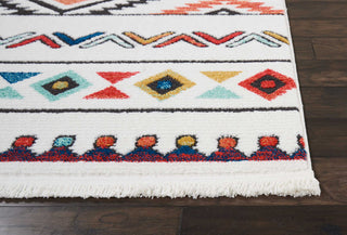 Tribal Decor TRL06 White Area Rug by Nourison Detail Image