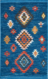Tribal Decor TRL07 Blue Area Rug by Nourison 3'11'' X 6'2'