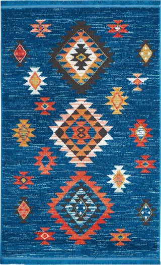 Nourison Tribal Decor TRL07 Blue Area Rug Main Image