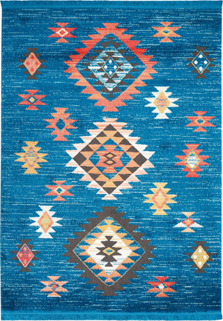 Nourison Tribal Decor TRL07 Blue Area Rug