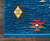 Tribal Decor TRL07 Blue Area Rug by Nourison Corner Image
