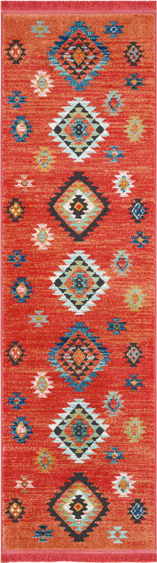 Nourison Tribal Decor TRL07 Red Area Rug