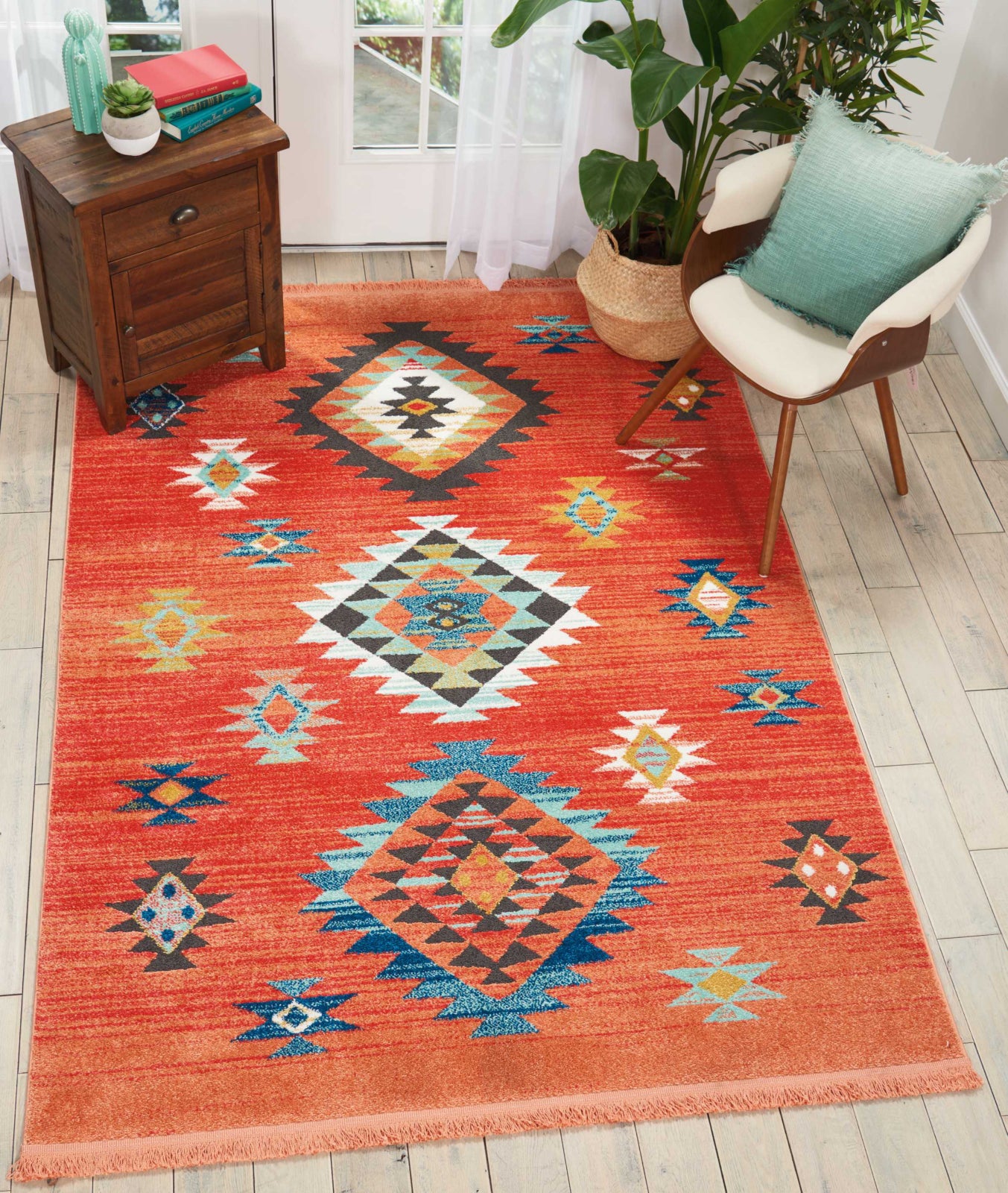 Nourison Caribbean CRB07 Rust Area Rug – Incredible Rugs and Decor