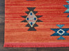 Tribal Decor TRL07 Red Area Rug by Nourison Corner Image