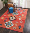 Tribal Decor TRL07 Red Area Rug by Nourison Room Image