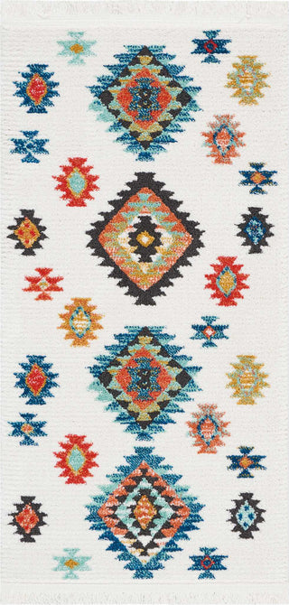 Nourison Tribal Decor TRL07 White Area Rug 2'2'' X 4'3''