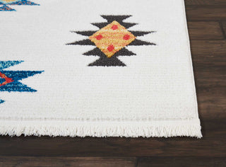 Tribal Decor TRL07 White Area Rug by Nourison Detail Image