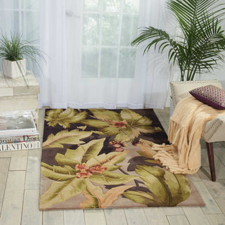 Nourison Tropics TS03 Plum Area Rug Room Image