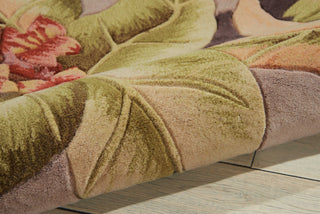 Nourison Tropics TS03 Plum Area Rug Detail Image