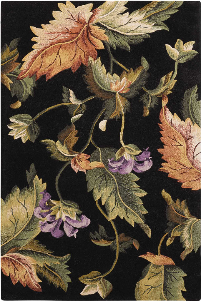Nourison Tropics TS05 Black Area Rug 3'6'' X 5'6''