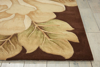 Nourison Tropics TS09 Brown Area Rug Detail Image