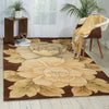 Nourison Tropics TS09 Brown Area Rug Room Image Feature