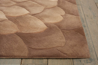 Nourison Tropics TS11 Taupe Green Area Rug Detail Image