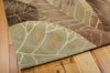 Nourison Tropics TS12 Brown Green Area Rug Corner Image