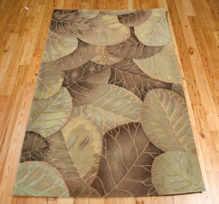 Nourison Tropics TS12 Brown Green Area Rug Main Image