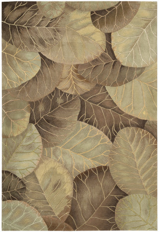 Nourison Tropics TS12 Brown Green Area Rug main image