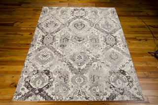 Nourison Twilight TWI03 Ivory Grey Area Rug 8' X 10' Floor Shot Feature