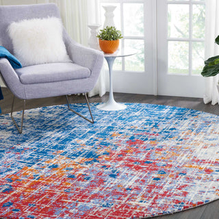 Nourison Twilight TWI25 Red/Blue Area Rug Room Scene 3