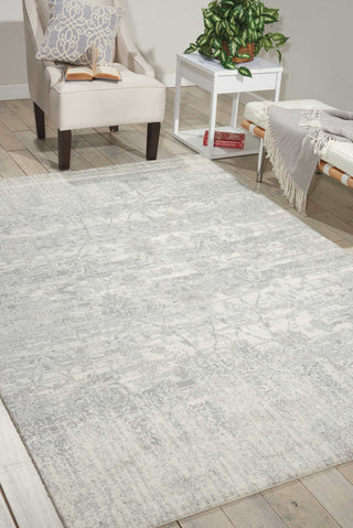 Nourison Twilight TWI02 Ivory Area Rug Corner Image Feature