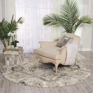 Nourison Twilight TWI03 Ivory Grey Area Rug Room Image Feature