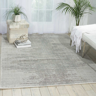 Nourison Twilight TWI11 Seafoam Area Rug Room Image Feature