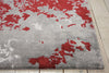 Nourison Twilight TWI21 Gry/Red Area Rug Detail Image