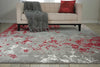 Nourison Twilight TWI21 Gry/Red Area Rug Room Image