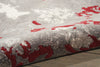 Nourison Twilight TWI21 Gry/Red Area Rug Detail Image