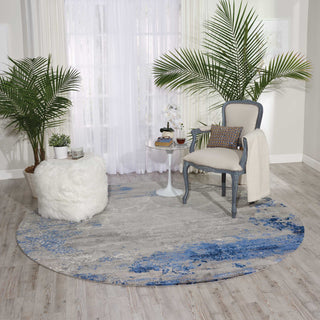 Nourison Twilight TWI22 Blue/Grey Area Rug Room Image