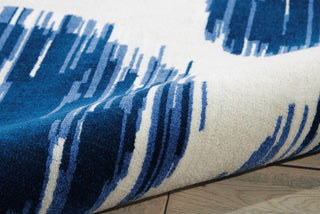 Nourison Twilight TWI23 Ivory Blue Area Rug Detail Image