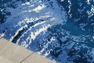 Nourison Twilight TWI24 Blue/Ivory Area Rug Detail Image