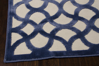 Nourison Ultima UL392 Ivory Blue Area Rug 6' X 8'