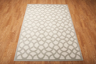 Nourison Ultima UL392 Ivory Silver Area Rug 6' X 8' Floor Shot Feature