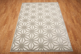 Nourison Ultima UL631 Ivory Silver Area Rug 6' X 8' Floor Shot Feature