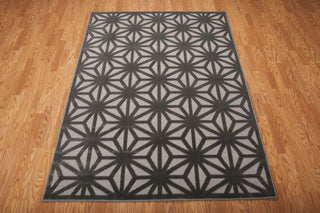 Nourison Ultima UL631 Silver Grey Area Rug 6' X 8' Floor Shot Feature