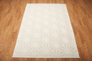 Nourison Ultima UL631 Silver Ivory Area Rug 6' X 8' Floor Shot