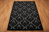 Nourison Ultima UL632 Grey Black Area Rug 6' X 8' Floor Shot Feature