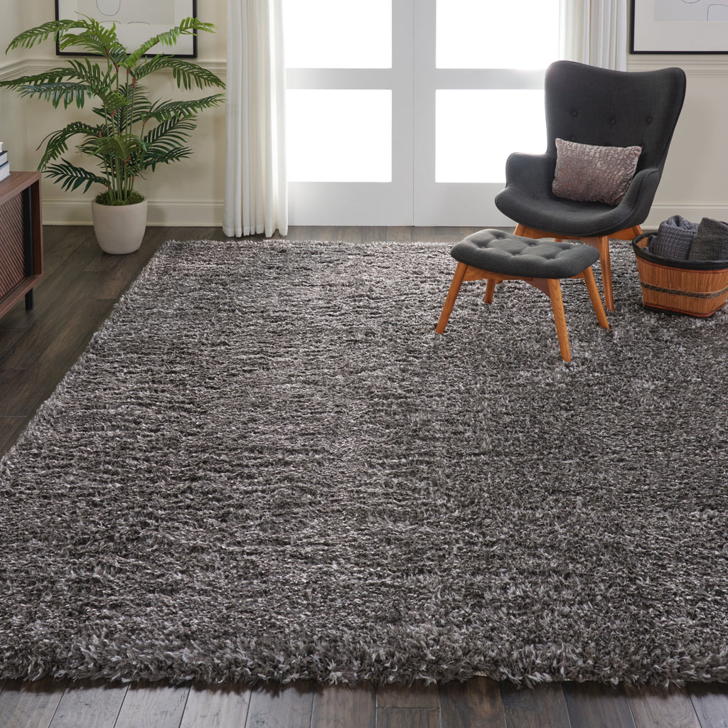 Nourison Ultra Plush Shag ULP01 Charcoal Area Rug – Incredible Rugs and ...