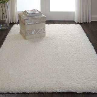 Nourison Ultra Plush Shag ULP01 Ivory Area Rug Room Image Feature