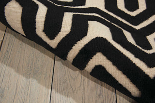 Nourison Ultima UL316 Ivory/Black Area Rug Detail Image