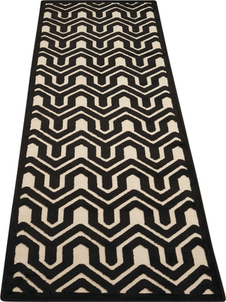 Nourison Ultima UL316 Ivory/Black Area Rug Runner Image