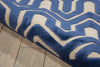 Nourison Ultima UL316 Ivory Blue Area Rug Detail Image