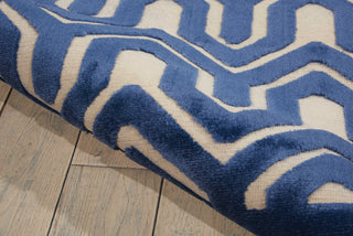 Nourison Ultima UL316 Ivory Blue Area Rug Detail Image