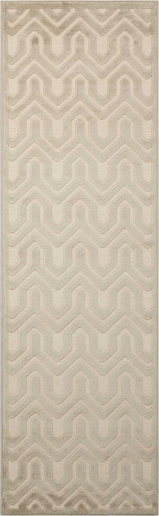 Nourison Ultima UL316 Ivory/LGrey Area Rug 2'2'' X 7' Runner