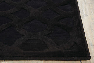 Nourison Ultima UL392 Black Area Rug Detail Image