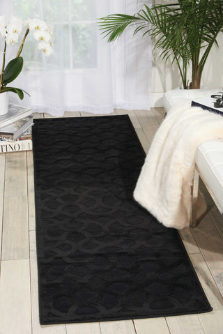 Nourison Ultima UL392 Black Area Rug Room Image Feature