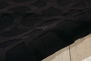 Nourison Ultima UL392 Black Area Rug Detail Image