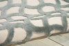 Nourison Ultima UL392 Ivory Aqua Area Rug Detail Image